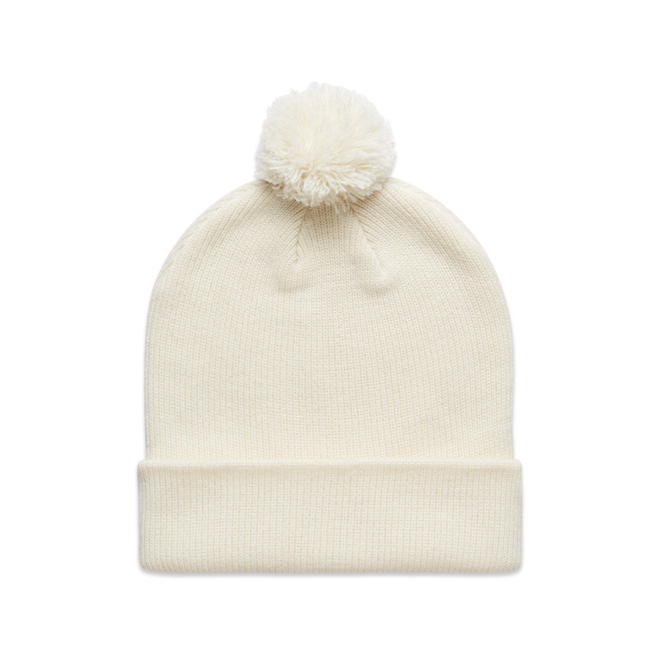 Unisex Pom Pom Beanie - Embroidery