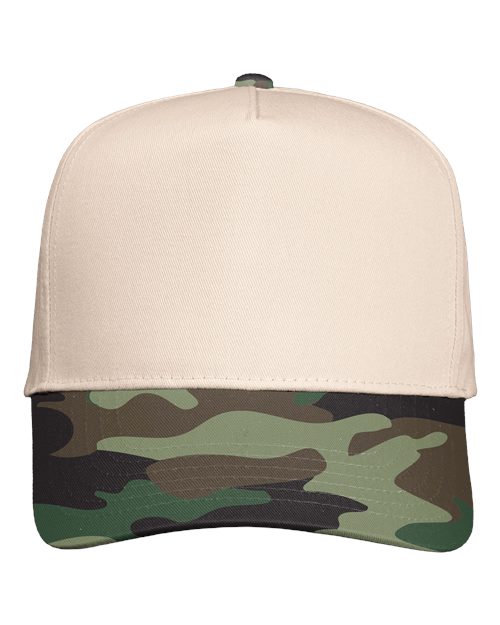 Five-Panel Twill Snapback Cap - Embroidery
