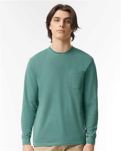 Unisex Heavyweight L/S Pocket Tee