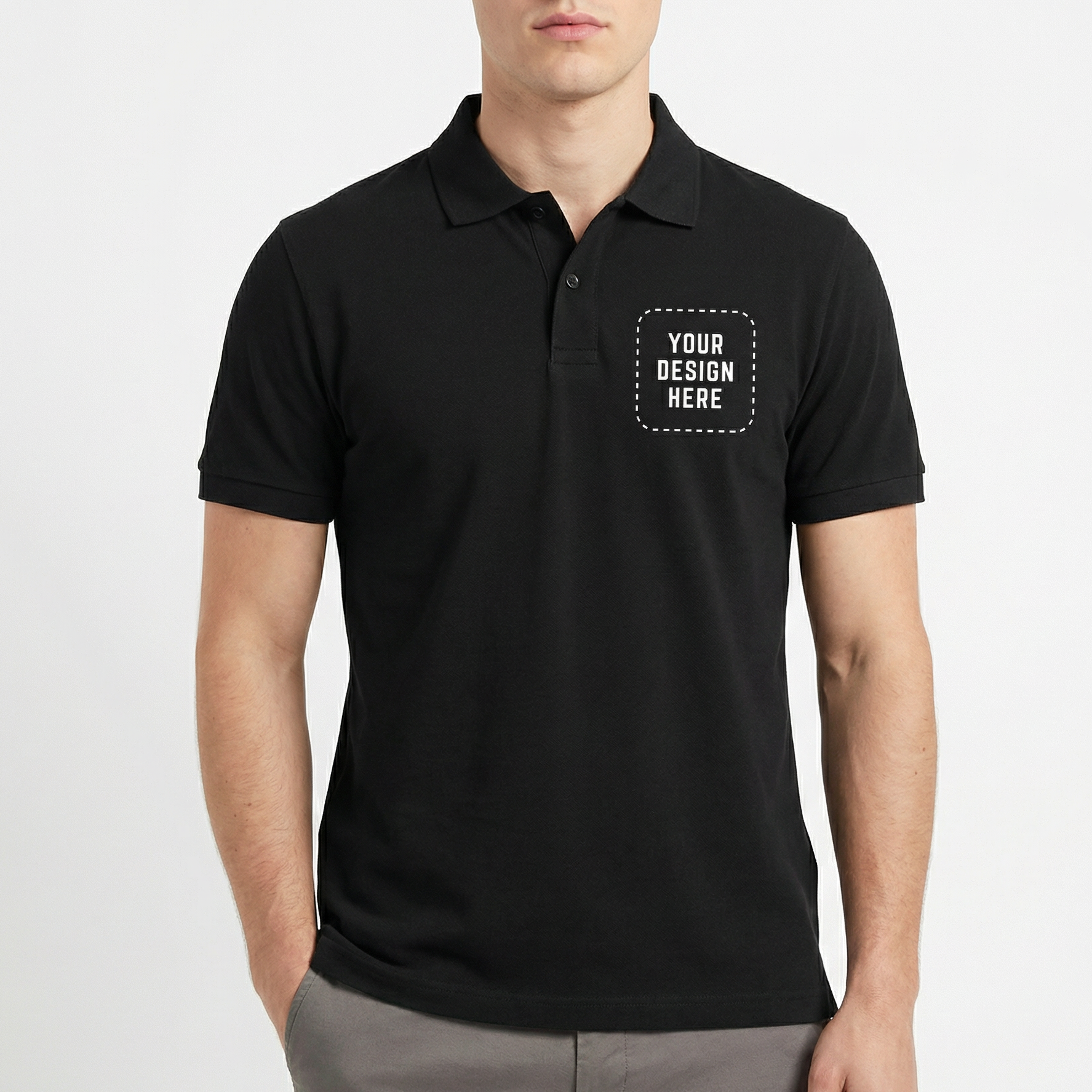 Short Sleeve Pique Polo Shirt - Embroidery