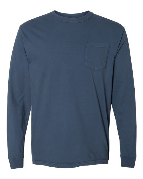 Unisex Heavyweight L/S Pocket Tee