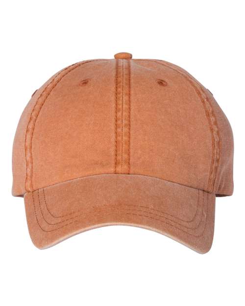 Pigment-Dyed Cotton Cap - Embroidery