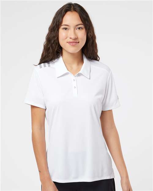 Women’s 3-Stripes Shoulder Polo - Embroidery
