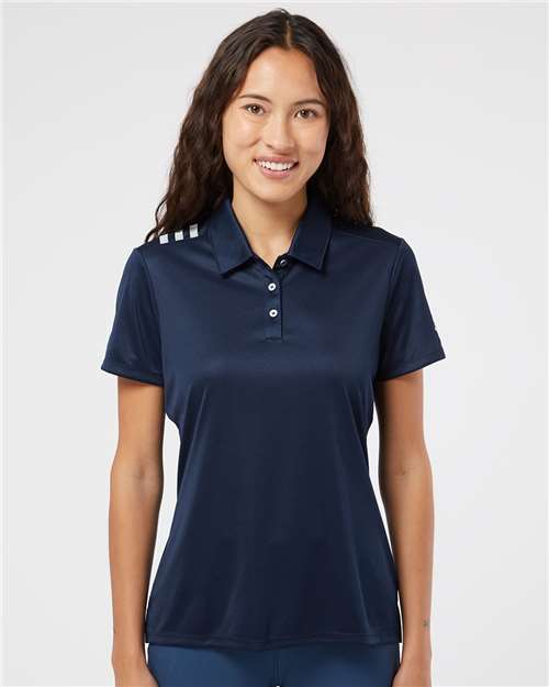 Women’s 3-Stripes Shoulder Polo - Embroidery