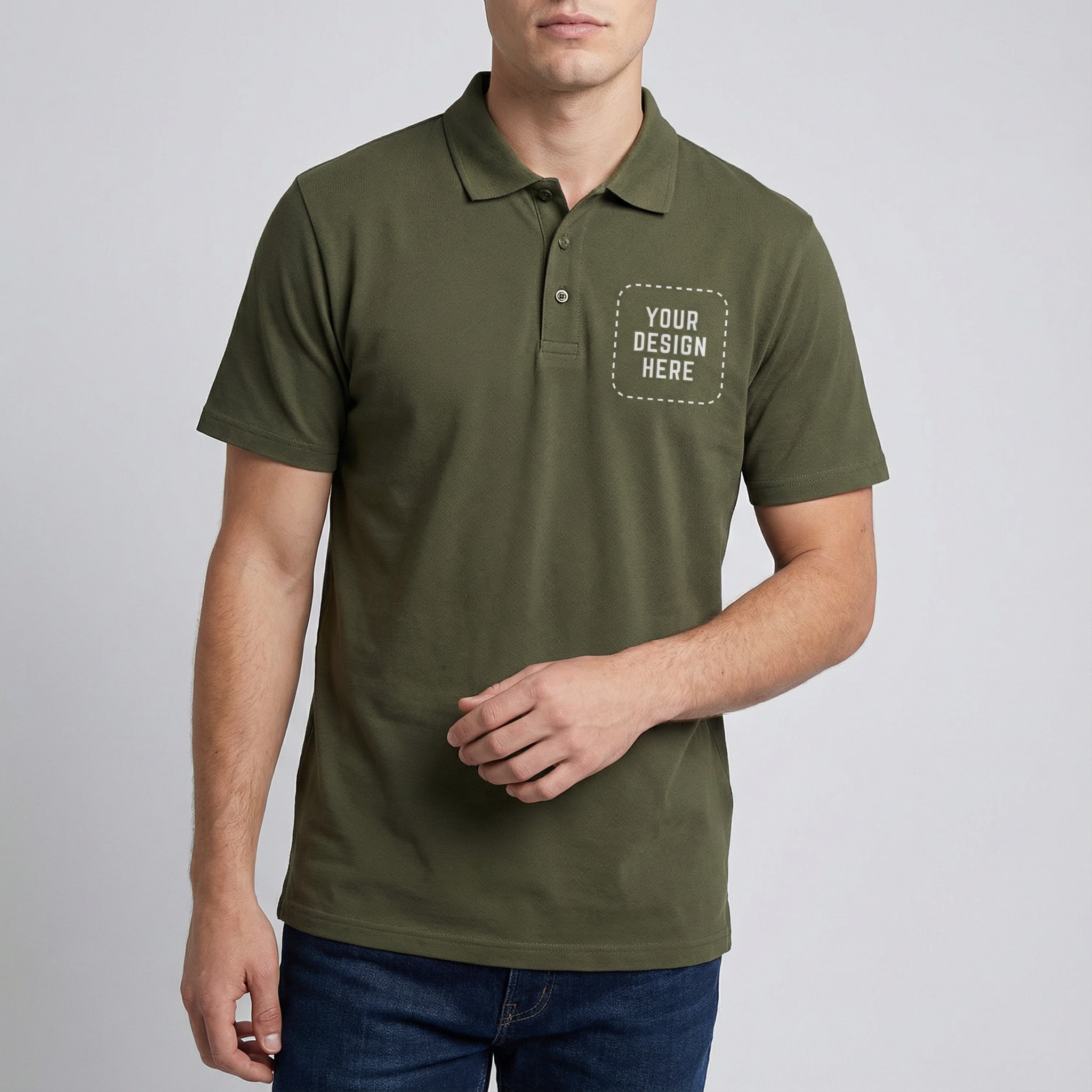 Heavyweight Short Sleeve Polo - Embroidery