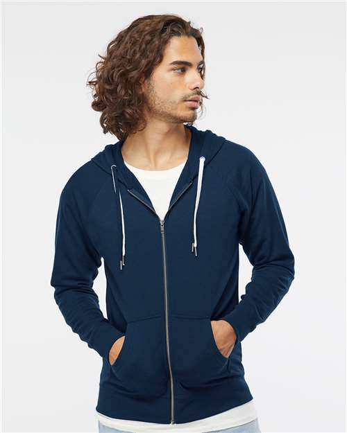 Unisex Lightweight Full-Zip Hoodie