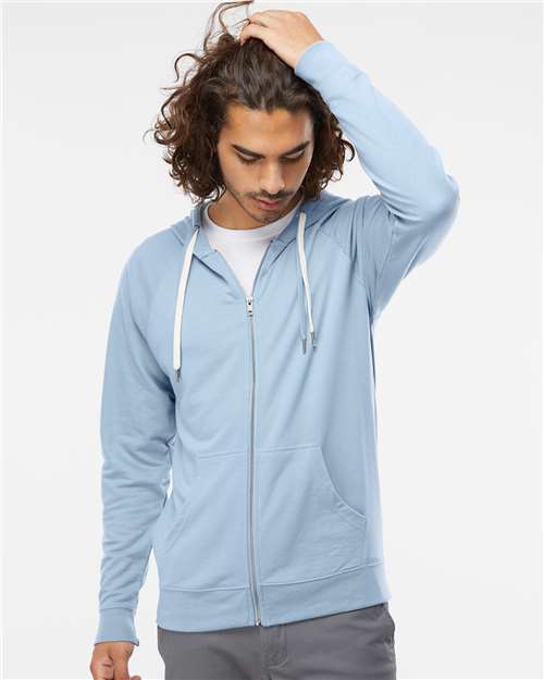 Unisex Lightweight Full-Zip Hoodie