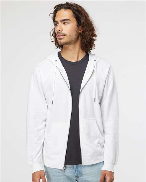 Unisex Lightweight Full-Zip Hoodie