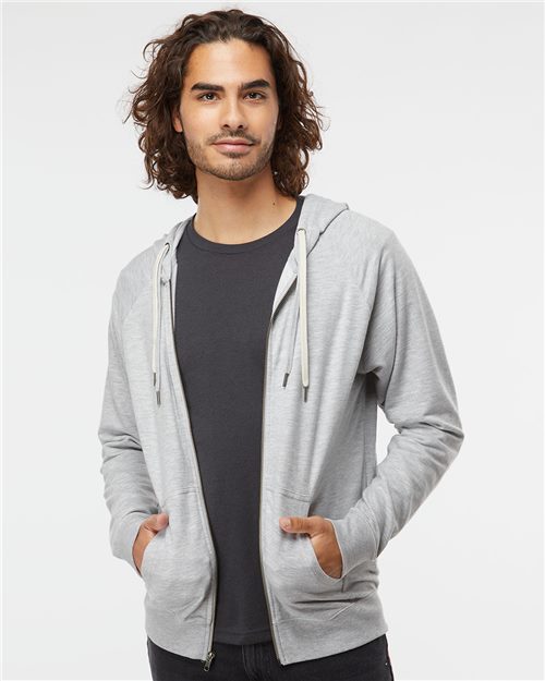 Unisex Lightweight Full-Zip Hoodie