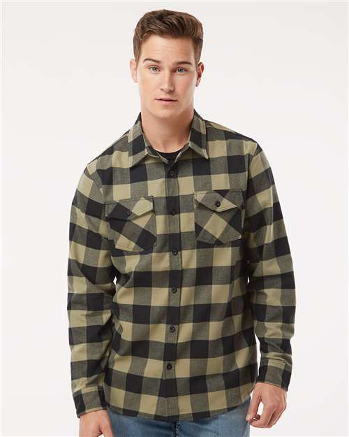 Unisex Flannel Button-Up Shirt