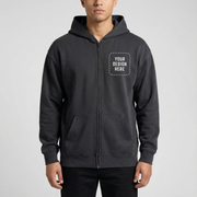 Relaxed Faded Zip Hoodie