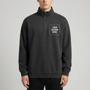 Unisex Relax Faded Half Zip