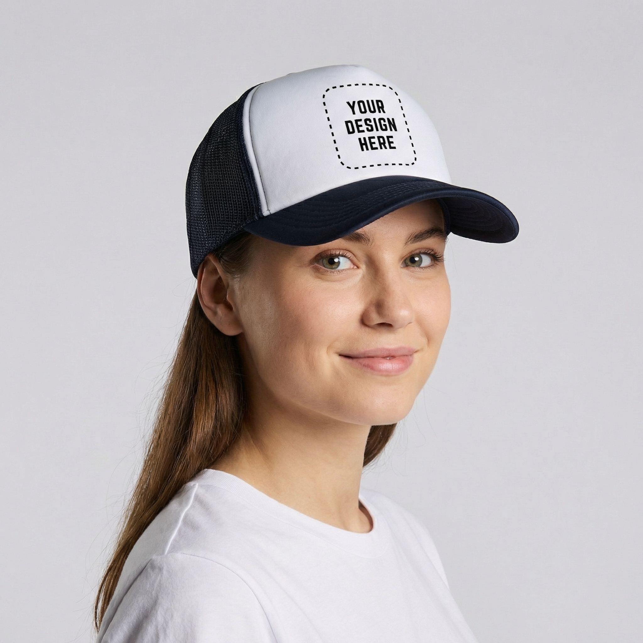 Unisex Two-Tone Foam Trucker
