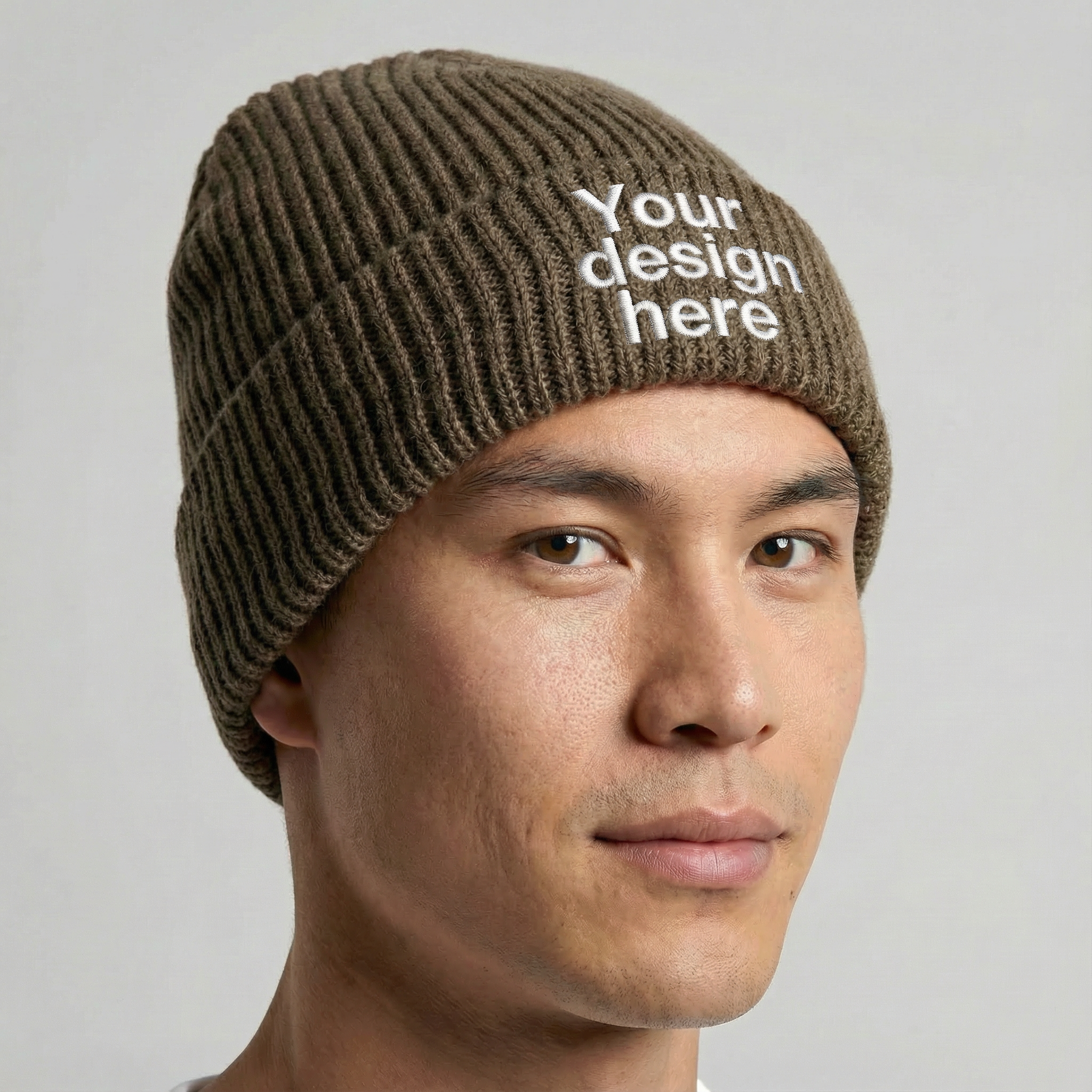 Unisex Gauge Beanie - Embroidery