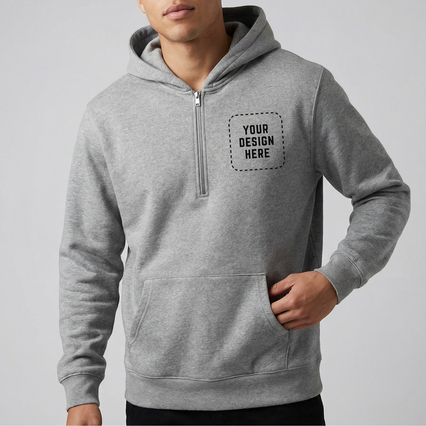 Unisex Relax Half Zip Hoodie