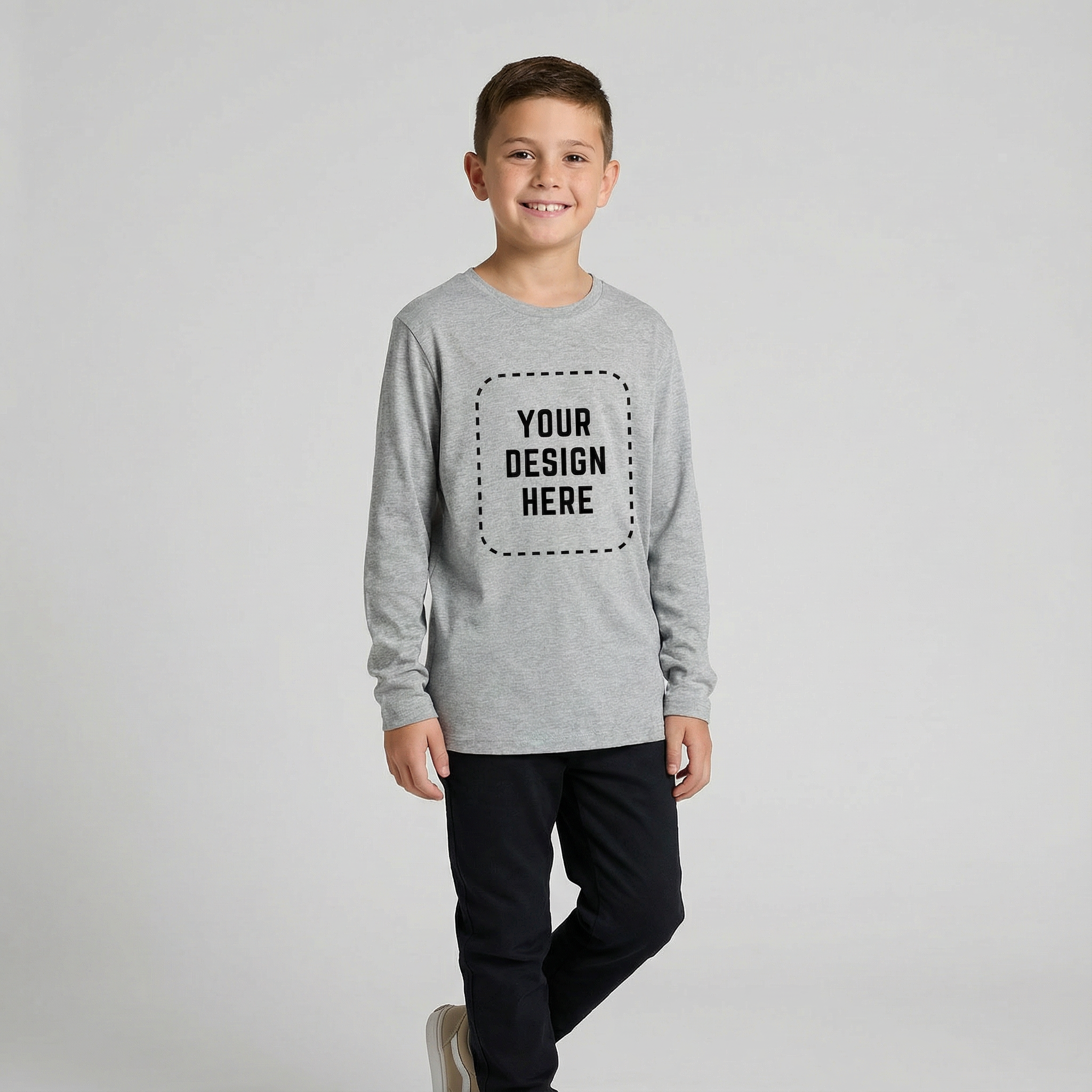 Unisex Youth Staple L/S Tee