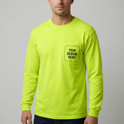 Unisex Long Sleeve Pocket T-Shirt