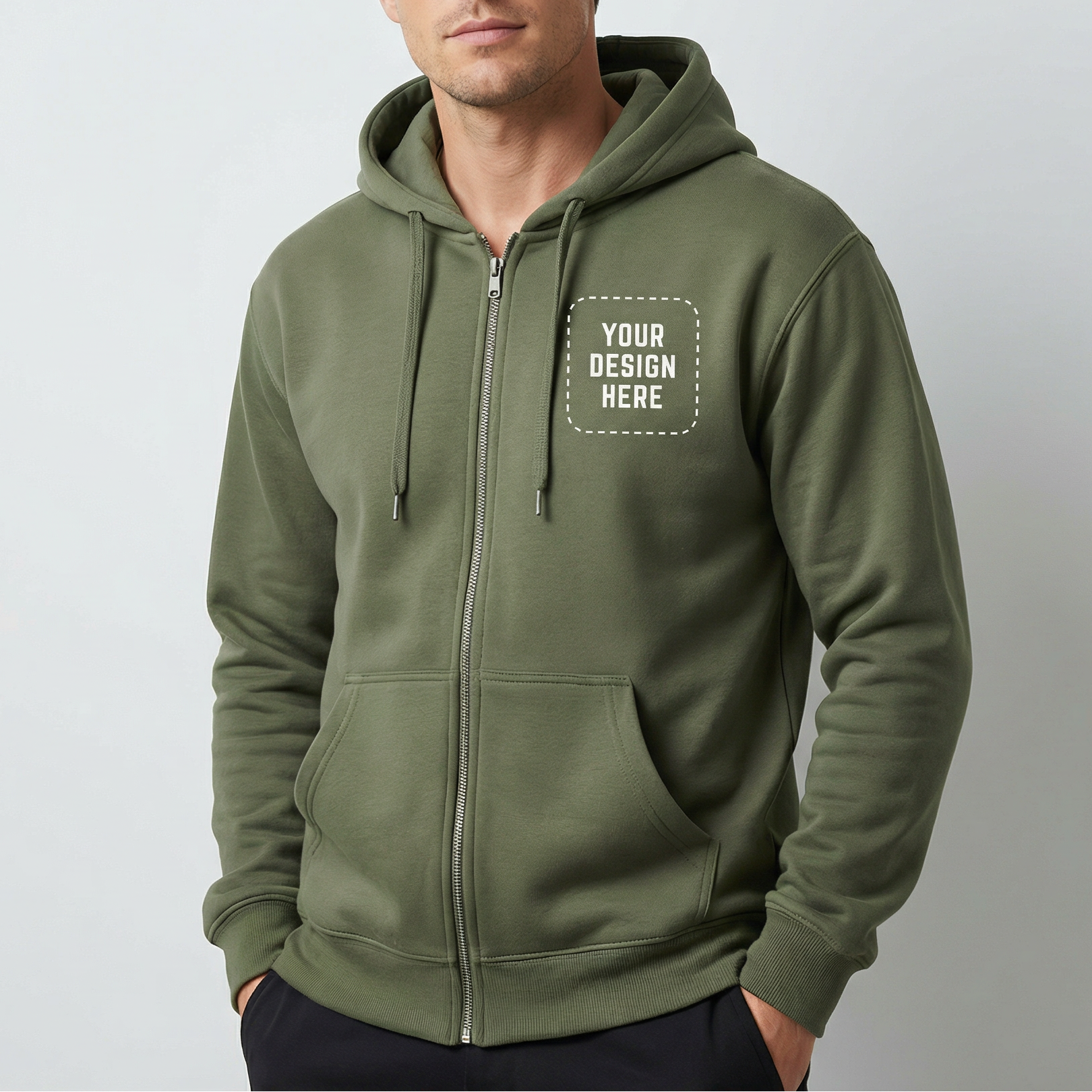 Unisex Full-Zip Hoodie Sweatshirt