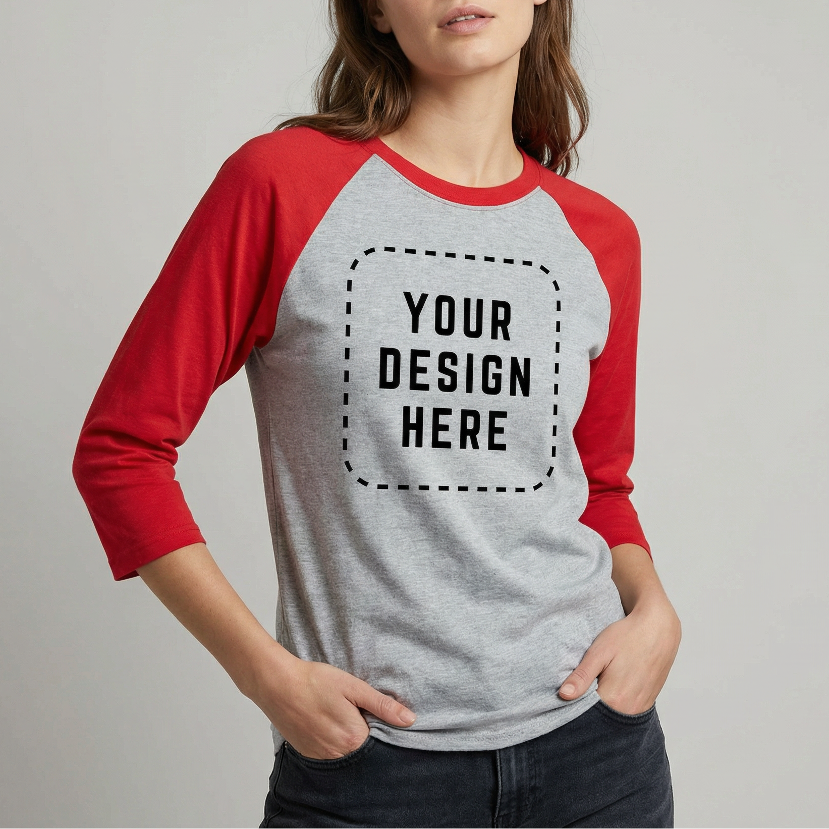 Unisex Raglan 3/4 Sleeve T-Shirt