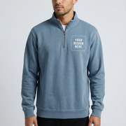 Unisex Pigment-Dyed Quarter-Zip Pullover