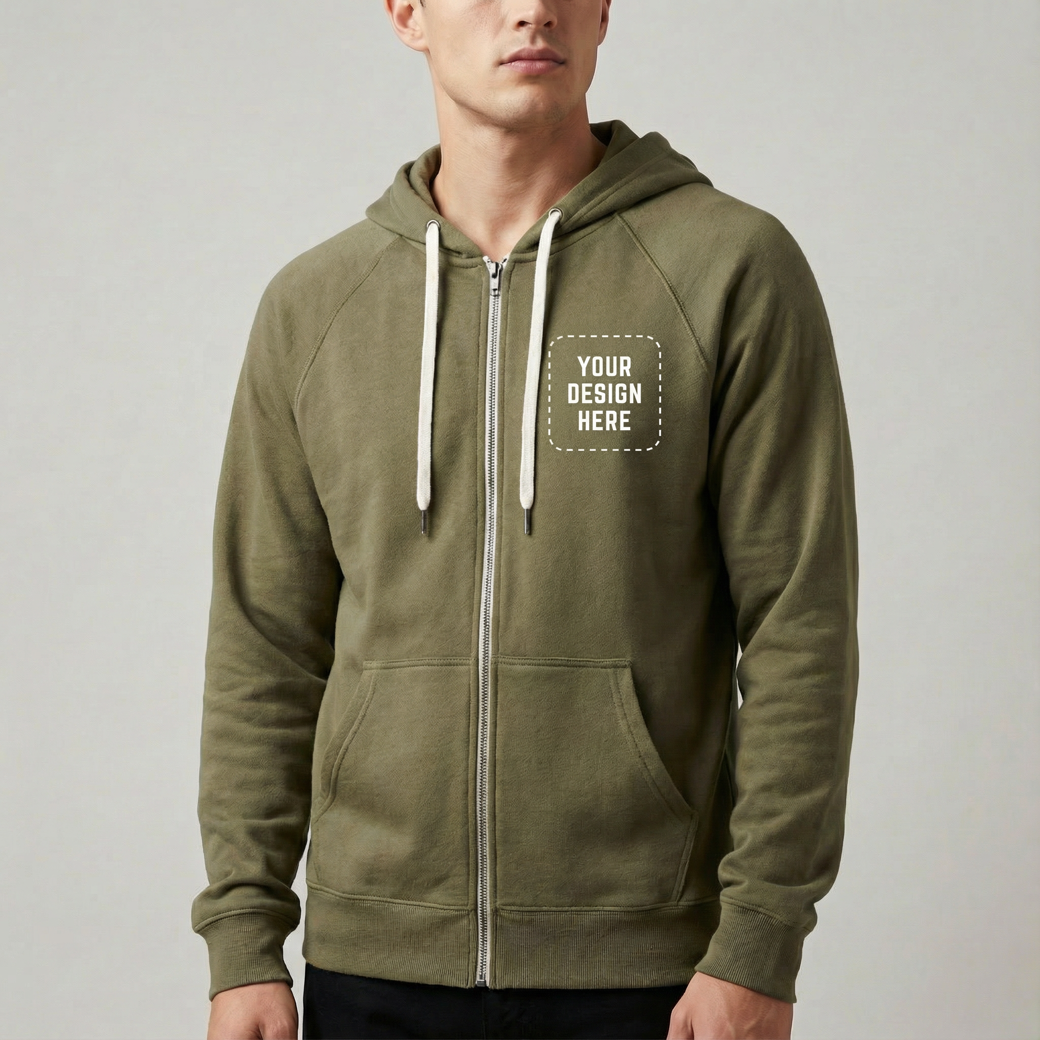 Unisex Lightweight Full-Zip Hoodie
