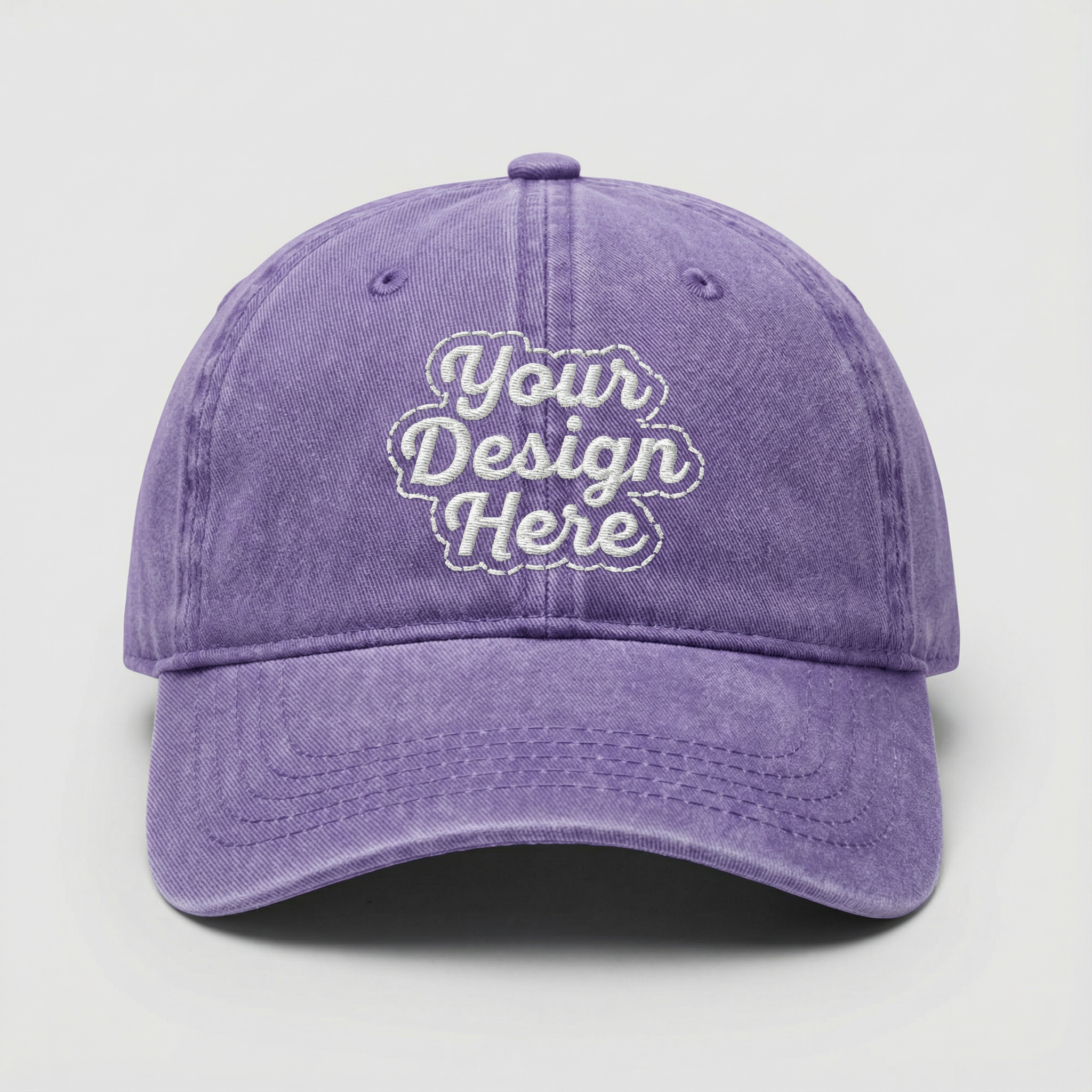 Pigment-Dyed Dad Hat - Embroidery