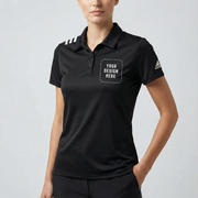 Women’s 3-Stripes Shoulder Polo - Embroidery