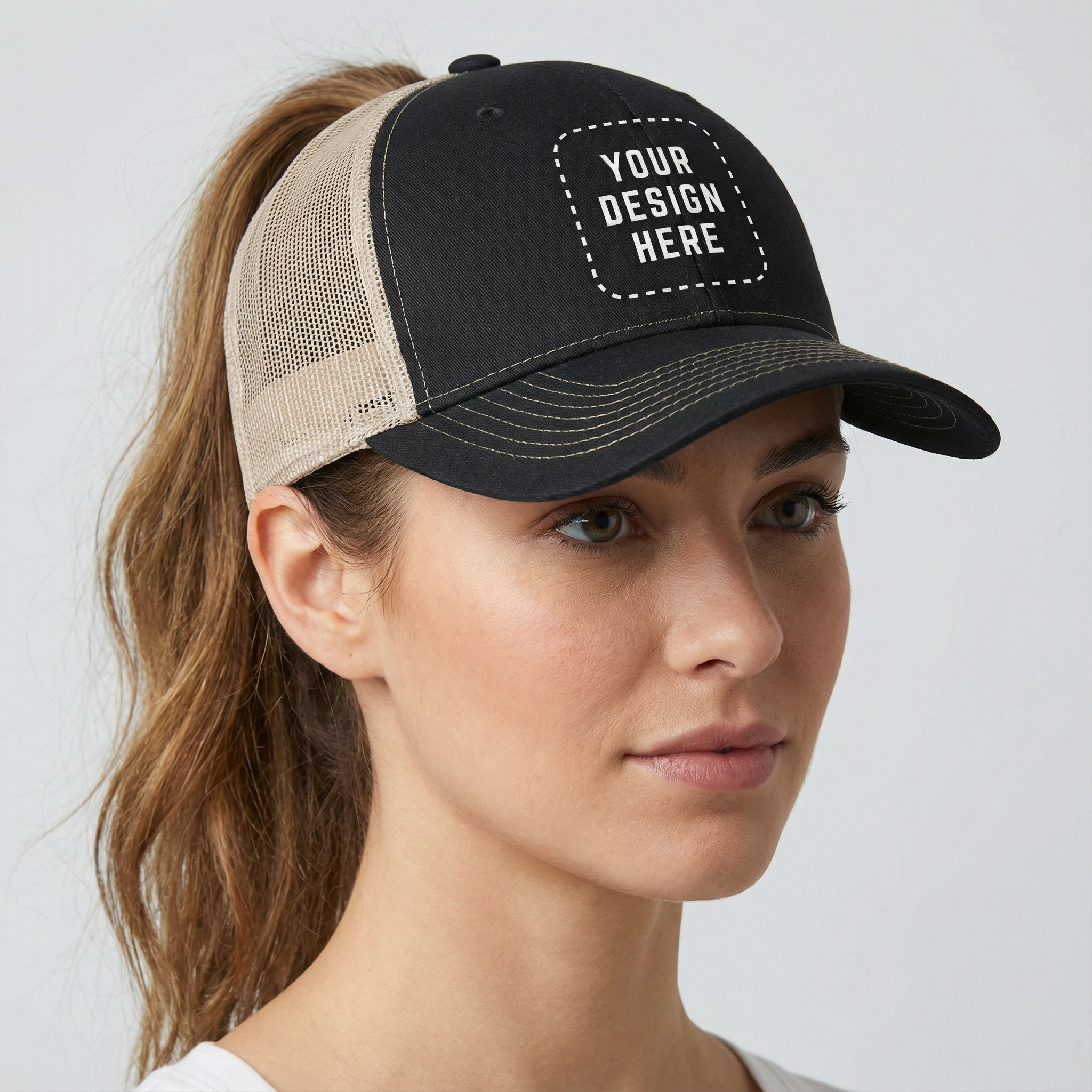 Women’s Ponytail Cap - Embroidery