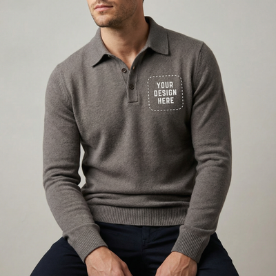 Unisex Knit Sweater Polo