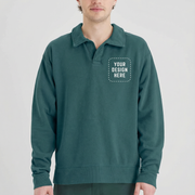 Unisex Polo Collar Sweatshirt