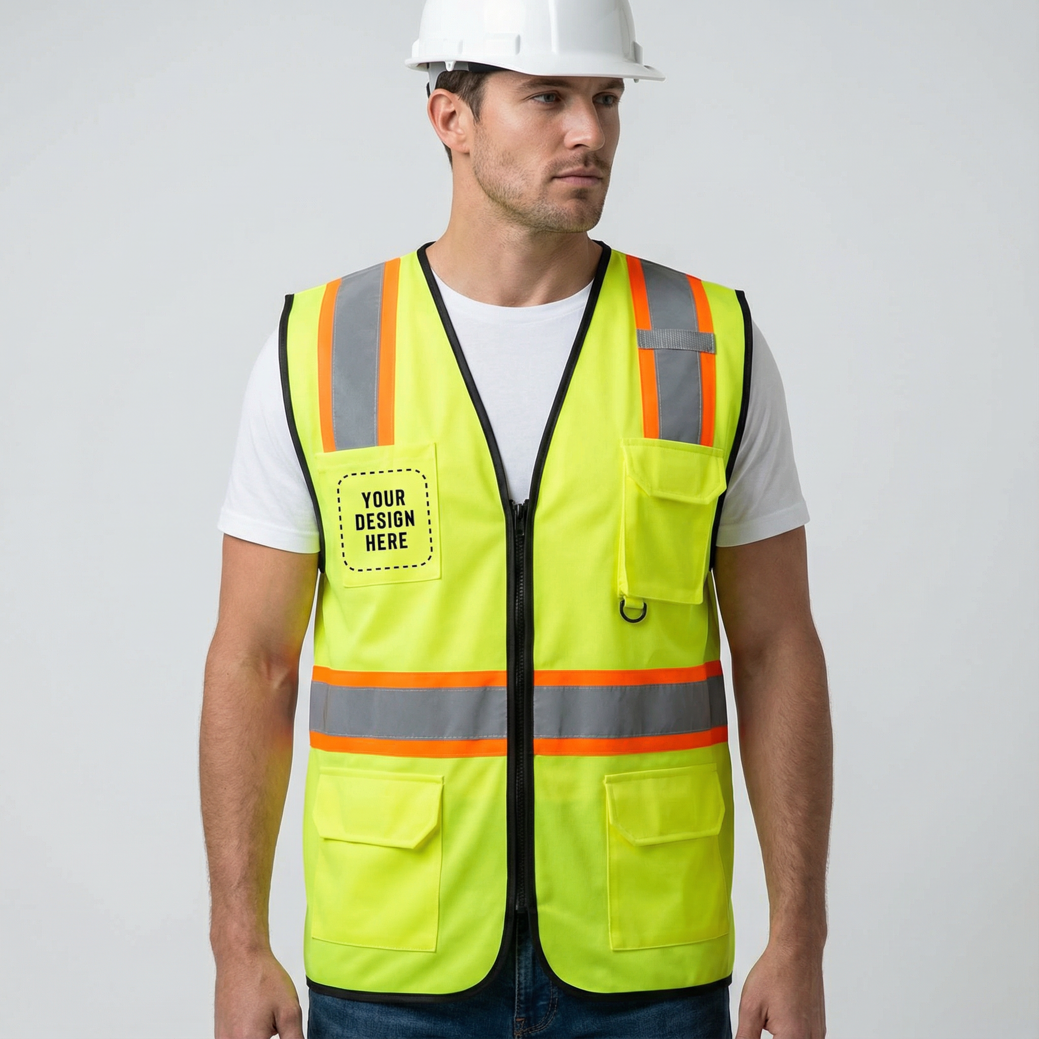 Unisex Class 2 High-Visibility Safety Vest
