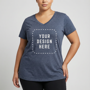 Women’s Curvy V-Neck T-Shirt