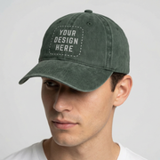 Pigment-Dyed Cotton Cap - Embroidery