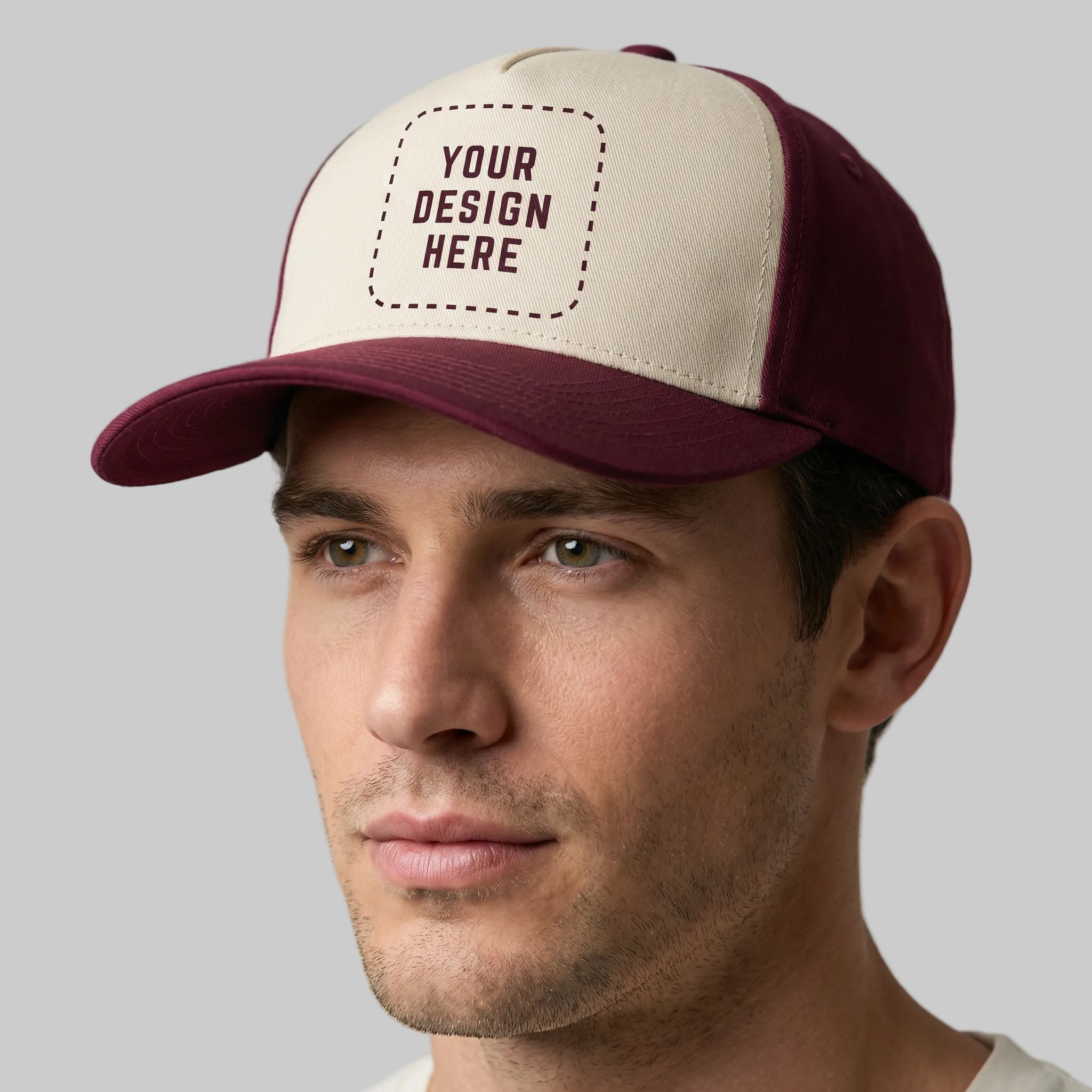 Five-Panel Twill Snapback Cap - Embroidery