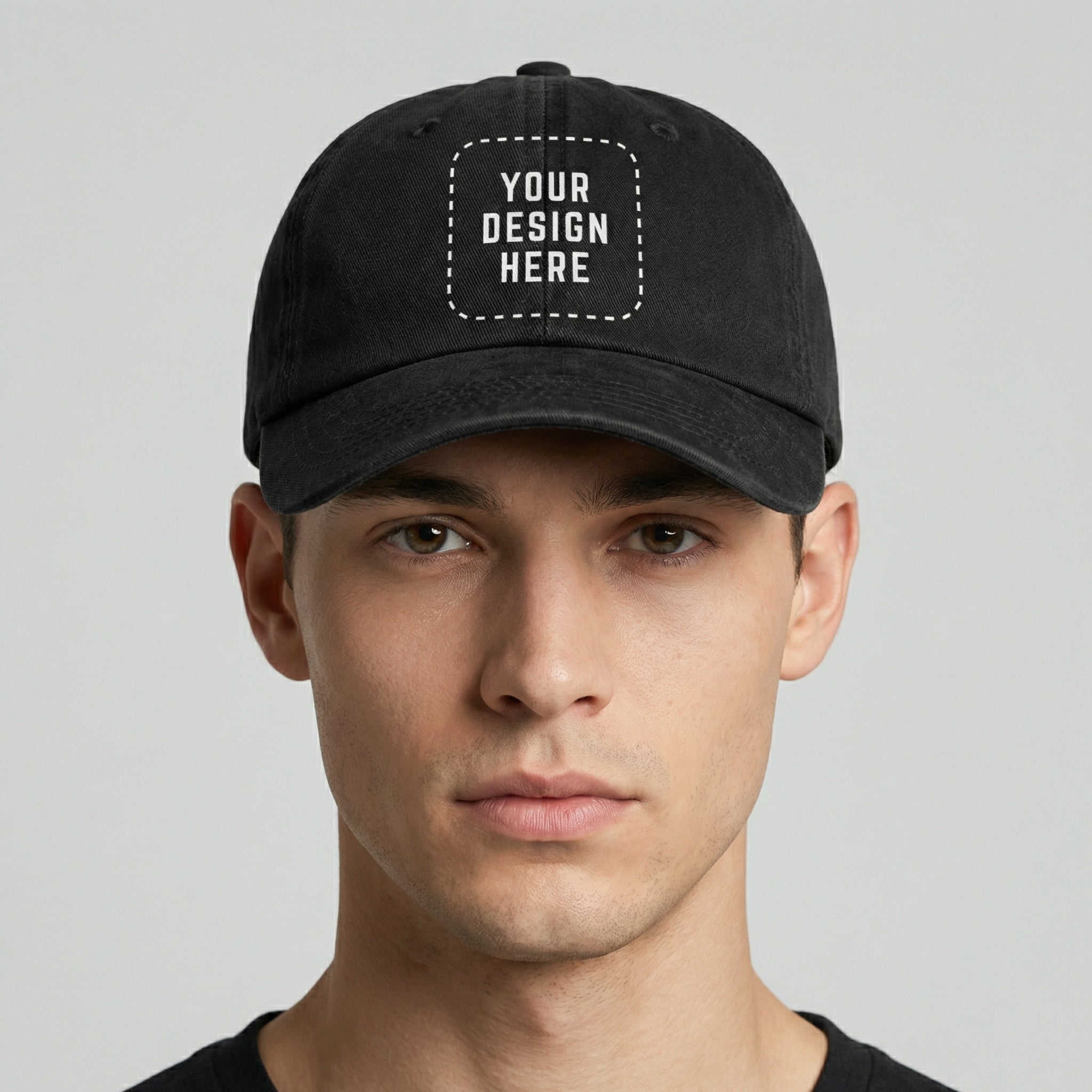 Bio-Washed Cotton Dad Hat - Embroidery